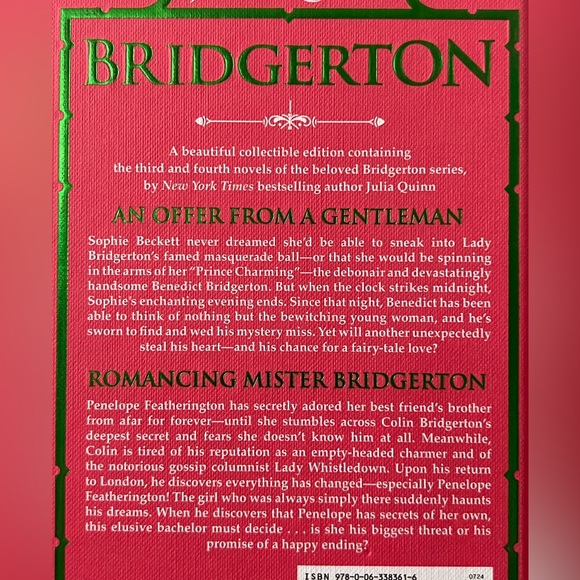 Bridgerton Collector’s Edition Hardcover Books 3 and 4 Benedict and Colin - Picture 8 of 11